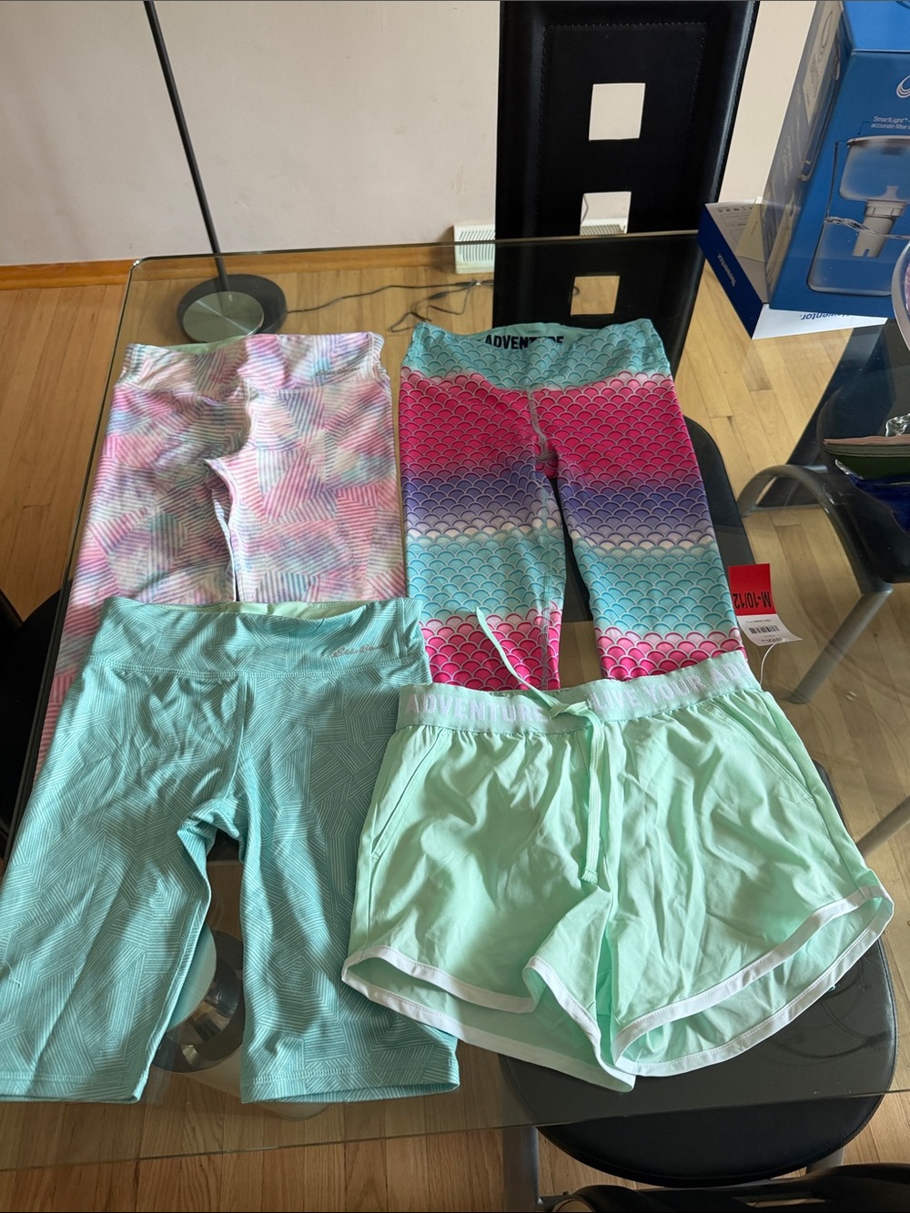 Eddie Bauer Girls Mint & Pastel Multi Pajama Bottoms Set